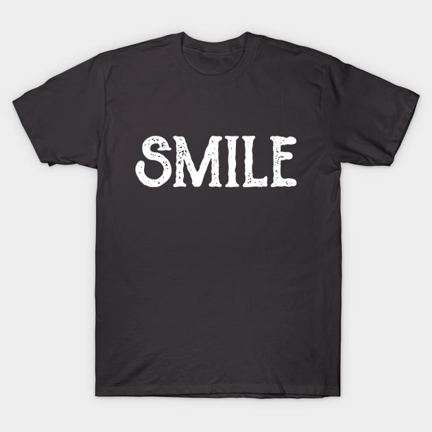 Smile text T-Shirt by Slappers